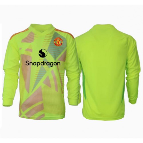 Fotballdrakt Herre Manchester United Keeper Bortedrakt 2024-25 Langermet